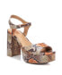 Фото #4 товара Women's Heeled Platform Sandals by