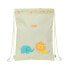 Backpack with Strings Safta Selva White 26 x 34 x 1 cm