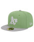 Men's Green/Gray Oakland Athletics Two-Tone Color Pack 59FIFTY Fitted Hat Зеленый, 7 1/2 - фото #1