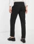 Pull&Bear slim tailored trousers in black