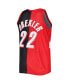 Фото #4 товара Men's Clyde Drexler Red, Black Portland Trail Blazers Hardwood Classics 1991-92 Split Swingman Jersey