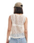 Фото #4 товара Object cropped crochet top in cream