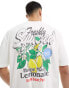 Фото #1 товара ASOS DESIGN oversized t-shirt in white with back lemon print