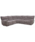 Фото #4 товара Deklyn 116" 5-Pc. Zero Gravity Fabric Sectional with 3 Power Recliners, Created for Macy's