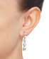ფოტო #2 პროდუქტის Cubic Zirconia Graduated Linear Earrings in Sterling Silver (8 ct. t.w.)