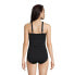 Women's Long High Neck to One Shoulder Multi Way One Piece Swimsuit