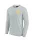 Фото #3 товара Men's and Women's Gray San Diego Padres Super Soft Long Sleeve T-shirt