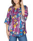 Фото #4 товара Women's Floral Losse Fit Tunic Top