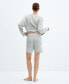 ფოტო #2 პროდუქტის Women's Ribbed Pajama Shorts