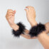 Handcuffs with Marabou Black
