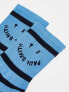 Фото #3 товара Paul Smith stripey sock in blue and black stripe