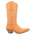 Dingo Flirty N' Fun Embroidered Snip Toe Cowboy Womens Orange Casual Boots DI17 9 - фото #1