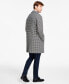 Фото #2 товара Men's Modern-Fit Stretch Water-Resistant Houndstooth Overcoat