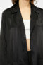 Фото #5 товара Куртка Koton Satin Pocket Detail Long Sleeve Coat