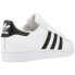 Фото #5 товара Мужские кроссовки повседневные белые кожаные низкие демисезонные с полосками Adidas Superstar