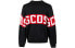 GCDS 羊毛混纺横大logo羊毛衫针织衫 男女同款 黑色 / Свитшот GCDS Trendy Clothing CC94M020050-002