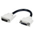 Фото #1 товара Разъем Startech.com 6in DVI-D Dual Link Digital Port Saver Extension Cable M/F - 0.15 м - DVI-D - DVI-D - Male - Female - Черный