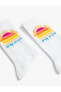 Носки Koton Slogan Embroidered Socks