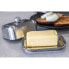 MASTERCLASS Double Walled Stainless Steel Covered Butter Dish