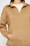 Фото #5 товара Свитшоты и толстовки Koton Polo Sweatshirt Oversize с кенгуру карманами из поларфлиса