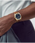 ფოტო #4 პროდუქტის Men's Heritage Datron Swiss Automatic Cognac Genuine Leather Strap Watch 40mm