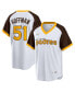 ფოტო #2 პროდუქტის Men's Trevor Hoffman White San Diego Padres Home Cooperstown Collection Player Jersey