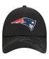Фото #4 товара Men's Black New England Patriots Top Visor 9FORTY Adjustable Hat
