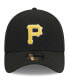 ფოტო #2 პროდუქტის Men's Black Pittsburgh Pirates Logo 39THIRTY Flex Hat