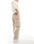 Фото #5 товара Pull&Bear herringbone cargo in beige