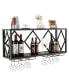 Wall Mounted Wine Rack for 39 Bottles and 12 Glasses - фото #1