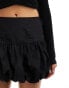 Kaiia bubble hem mini skirt in black