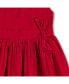 Little Girls Cap Sleeve Party Dress with Bow Sash