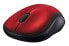 Фото #7 товара Logitech Wireless Mouse M185 - Ambidextrous - Optical - RF Wireless - 1000 DPI - Black - Red