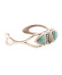 ფოტო #1 პროდუქტის Genuine Turquoise and Genuine Labradorite Cuff Bracelet