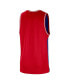 Men's Royal, Red Philadelphia 76ers Courtside Versus Force Split DNA Performance Mesh Tank Top