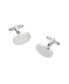 ფოტო #1 პროდუქტის Asher Oval Brass Engravable Cufflinks