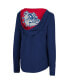 ფოტო #2 პროდუქტის Women's Navy Gonzaga Bulldogs Catalina Hoodie Long Sleeve T-shirt