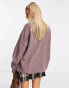 Фото #4 товара Nike Midi Swoosh sweatshirt in plum