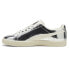 Фото #3 товара Puma Clyde 3024 Lace Up Mens Silver Sneakers Casual Shoes 39648801