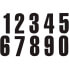 BLACKBIRD RACING #7 13x7 cm Number Stickers