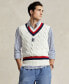 Фото #1 товара Мужской свитер-жилет Polo Ralph Lauren из хлопка для крикета