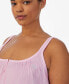 ფოტო #8 პროდუქტის Plus Size Cotton Knit Double-Strap Nightgown