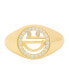 Фото #1 товара КольцоMacy's Gold Plated CZ Smiley Face.