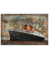 Фото #1 товара Ship Mixed Media Iron Hand Painted Dimensional Wall Art, 32" x 48" x 2.4"