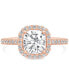 ფოტო #6 პროდუქტის Certified Lab Grown Diamond Halo Engagement Ring (2-1/2 ct. t.w.) in 14k Gold