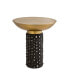 Фото #1 товара Blaze Glass and Brass Side Table