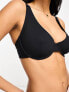 ASOS DESIGN Fuller Bust Marina nylon blend smoothing underwire bra in black