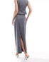 Фото #4 товара 4th & Reckless tailored maxi skirt co-ord in grey