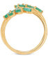 ფოტო #4 პროდუქტის Emerald Coil Statement Ring (9/10 ct. t.w.) in 14k Gold