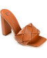 ფოტო #1 პროდუქტის Women's Maysie Woven Square Toe Sandals